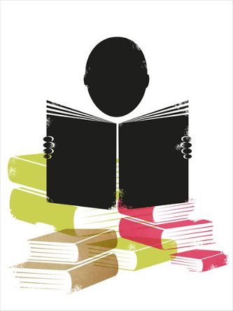 Reader Image Illustration of person reading.