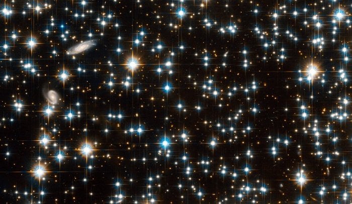 Open Star Cluster Part of a cluster of stars photographed by the Hubble Space Telescope