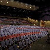 Middle section of seats from the north side of the Performance Hall.