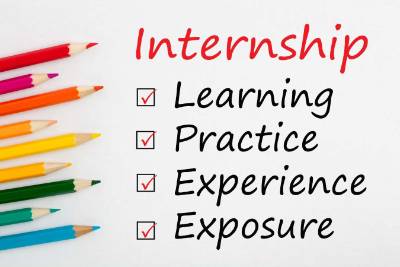 checklist of learning objectives from internship