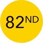 82nd in a yellow circle.