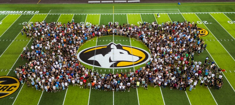 First year photo of Michigan Tech students