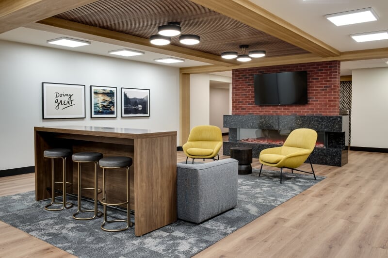 Lounge area in lobby