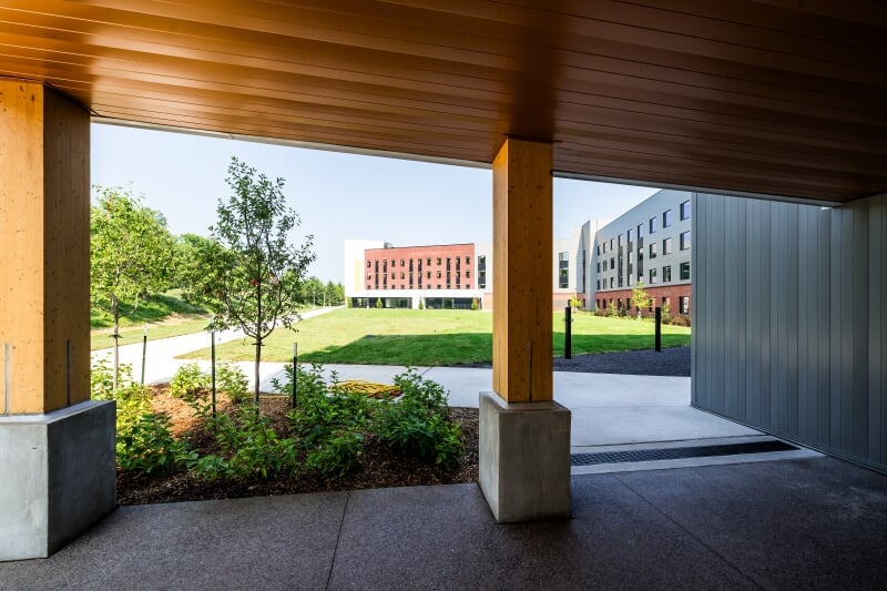 East Patio looking west.