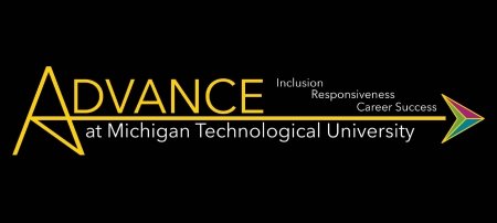 ADVANCE at Michigan Tech logo. Text reads Inclusion, responsiveness, career success.