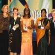 Women receiving awards