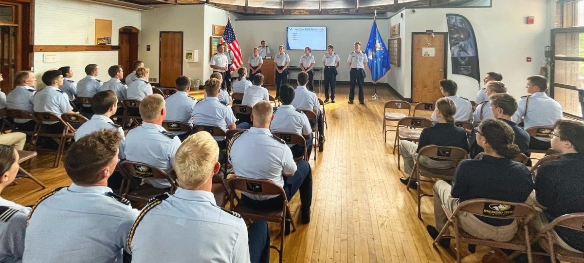 A group of Air Force ROTC 