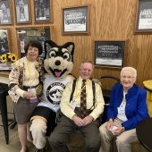 Husky supporters with Blizzard