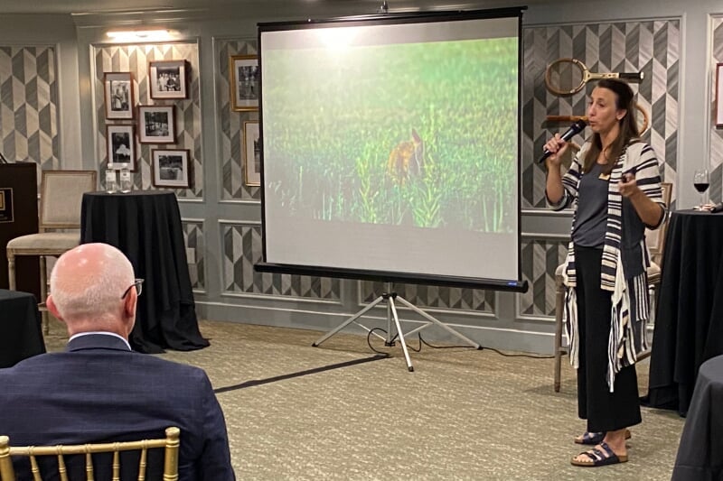 Brzeski presenting