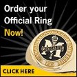 A photo of a class ring, superimposed with text reading "Order your official ring now!"