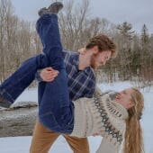Landon Vojtech (left) and Deborah Knapp (right)