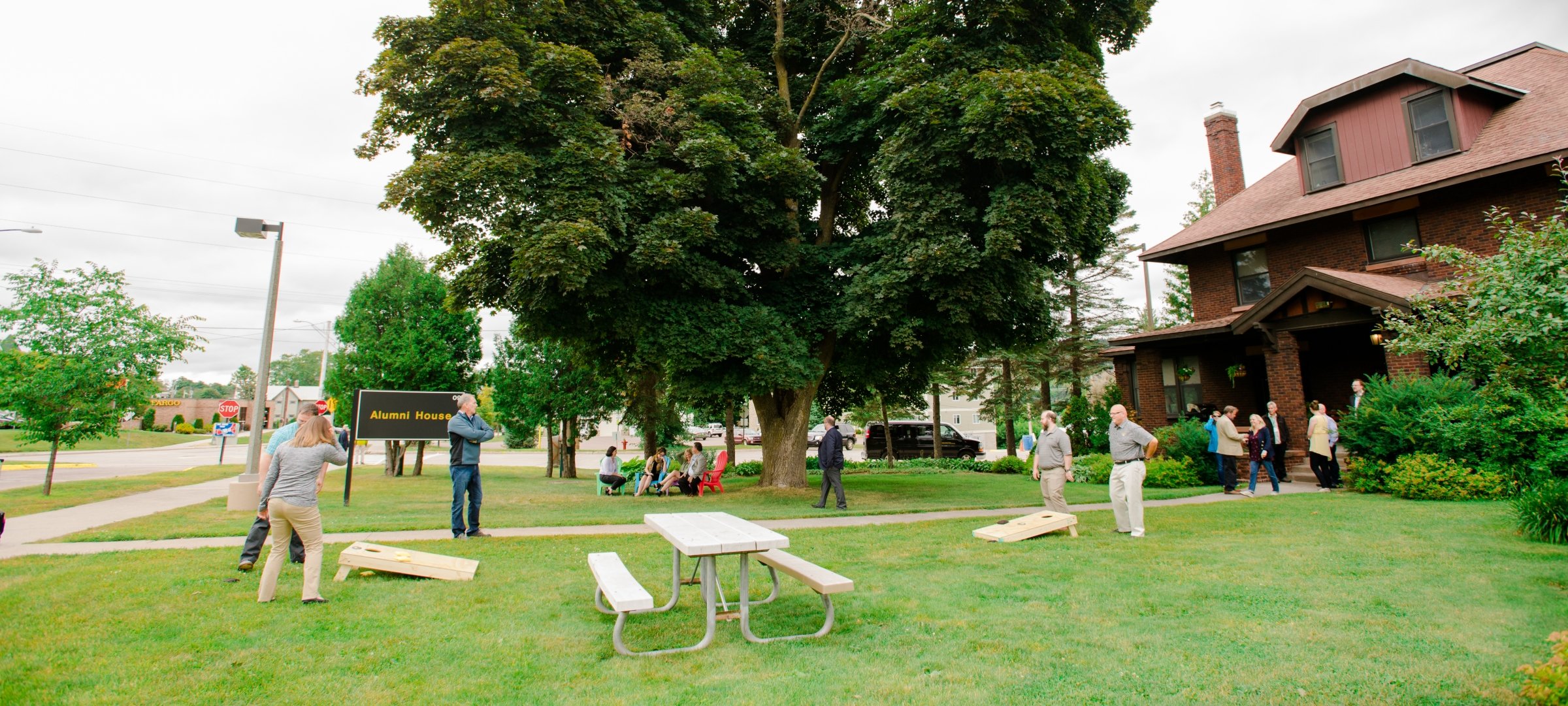Michigan Tech Alumni House in summer