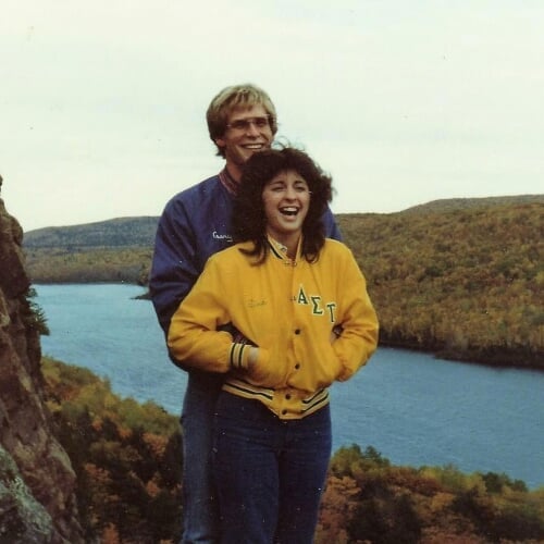 Gary and Tina Schmiedel in 1982