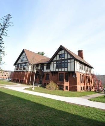 Exterior of the ROTC building on Michigan Tech's Campus in Houghton, MI