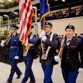 Color Guard at the Spring 2019 Commencement Ceremony.