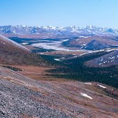 Asik watershed, view from the top of the watershed