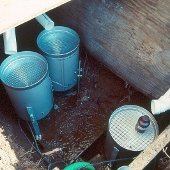 Below-ground monitoring setup to measure quantity and quality of snowmelt, Calumet watershed, Michigan.