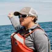 Amy Marcarelli teaching about Lake Superior