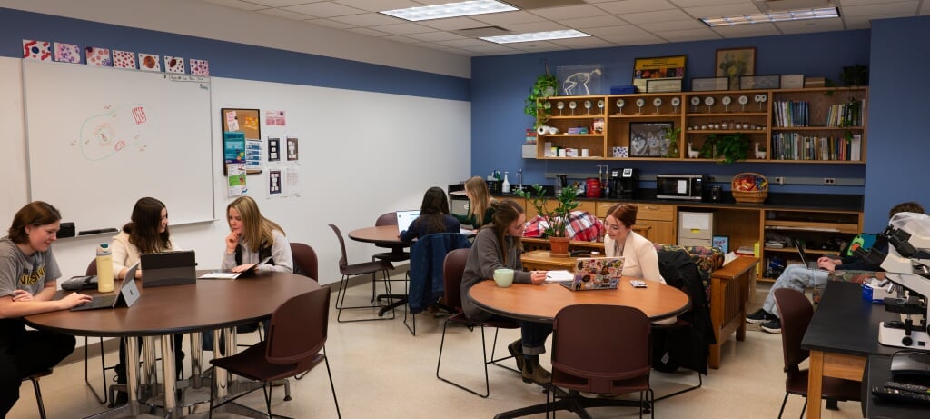 Learning Center Coaches and students