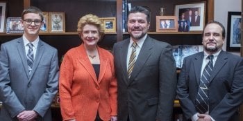 Jerrid with Senator Debbie Stabenow, Dean Johnson, and Emanuel Oliveira