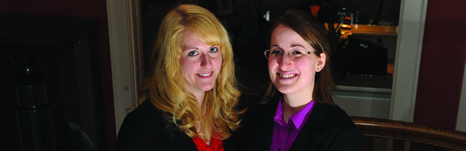 Danielle Linna '11 and Theresa Laubrick '11.