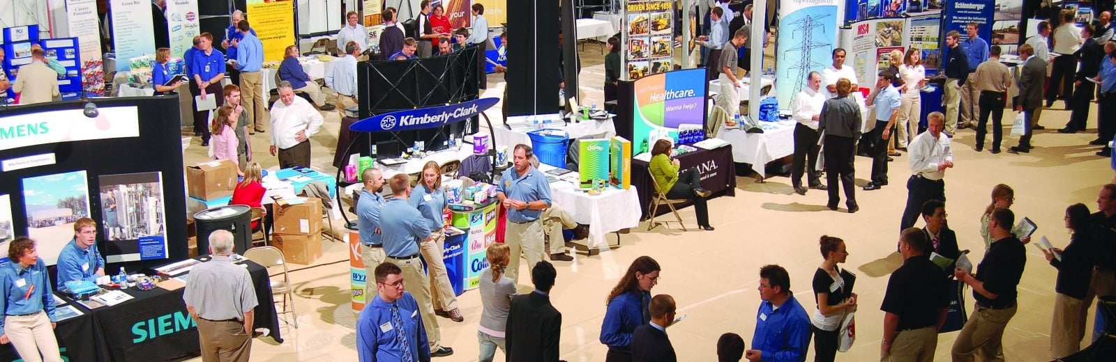 Companies at career fair