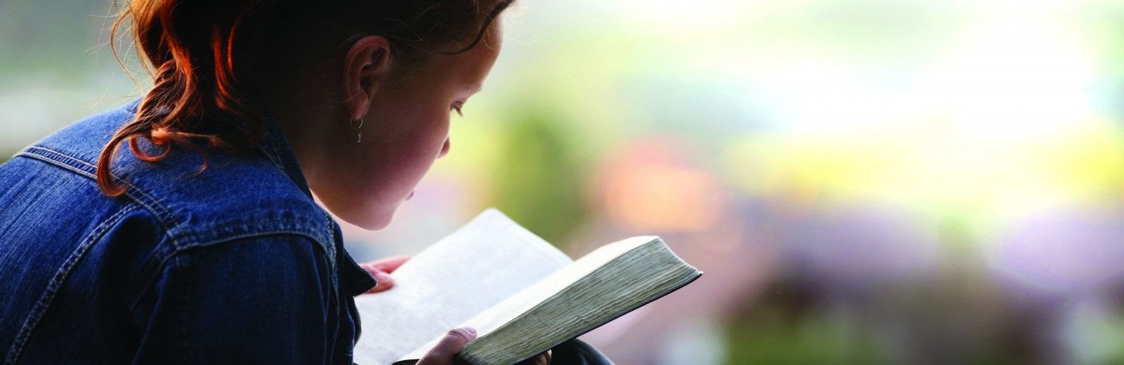 Woman reading a book