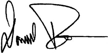 Dean Radson's signature