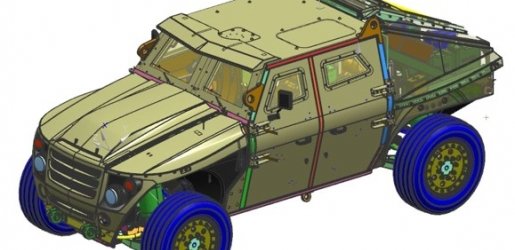 military vehicle CAD drawing