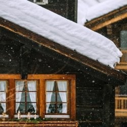 Snow covered roof.