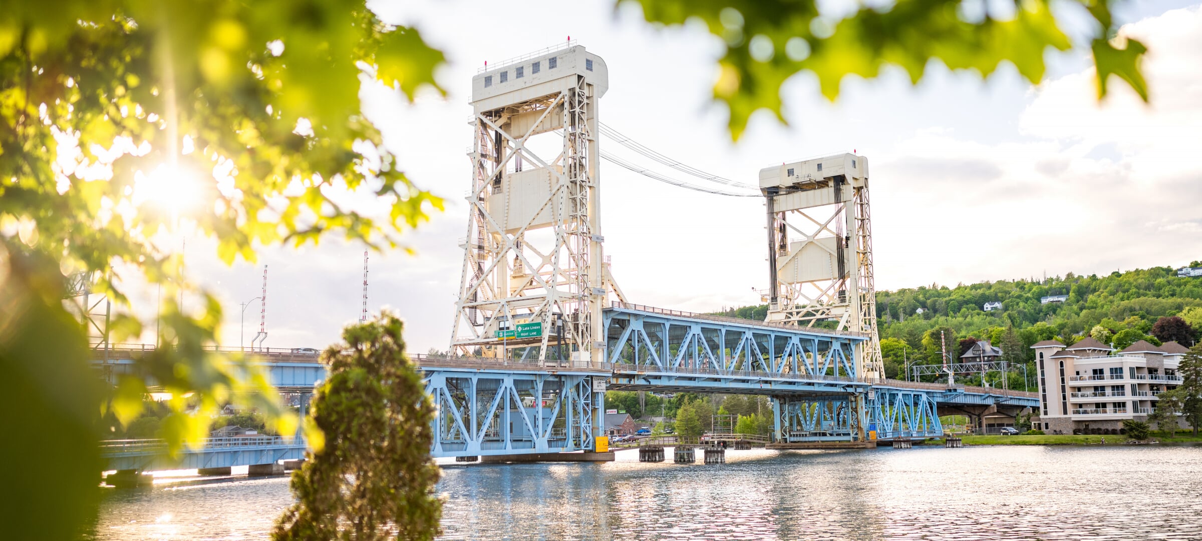 Portage Lift Bridge on the Canal