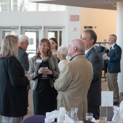 Ceremony reception and mixer.