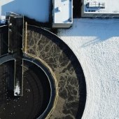 Wastewater treatment plant.