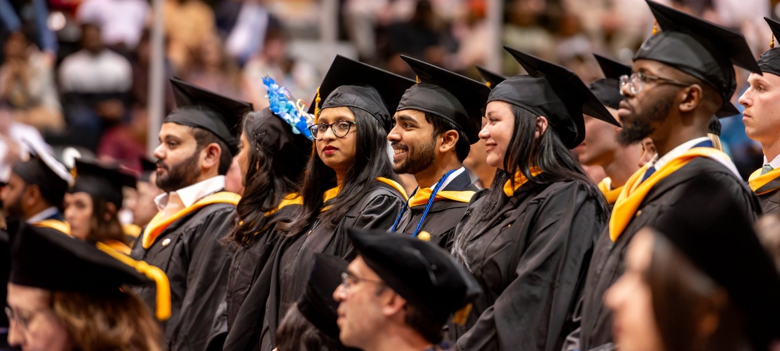 Graduate students at Commencement