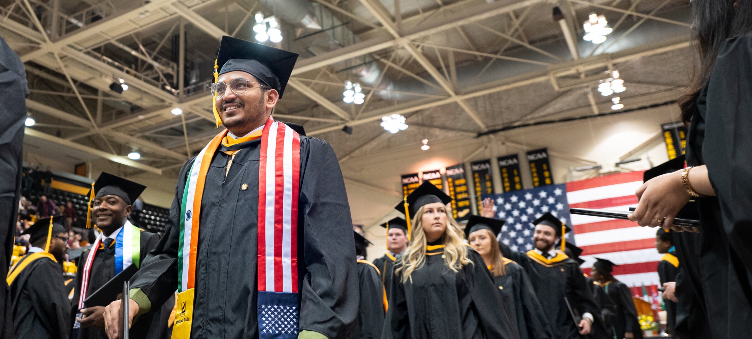 MS and PhD Students entering Commencement