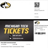 Example of Commencement Ticket
