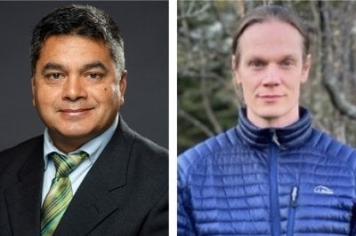 Dukka KC (left) and Guy Hembroff