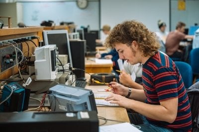 Undergraduate Nick Webster, BS in Mechatronics