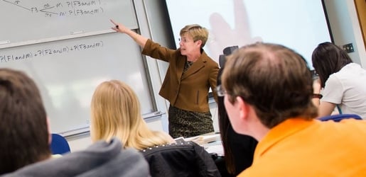 Beth Reed's math classroom