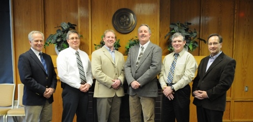 Construction Management industrial advisory board group photo.