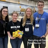 Recruiting at Career Fair - Tyler Becker