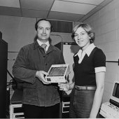 CS faculty member John Lowther and student