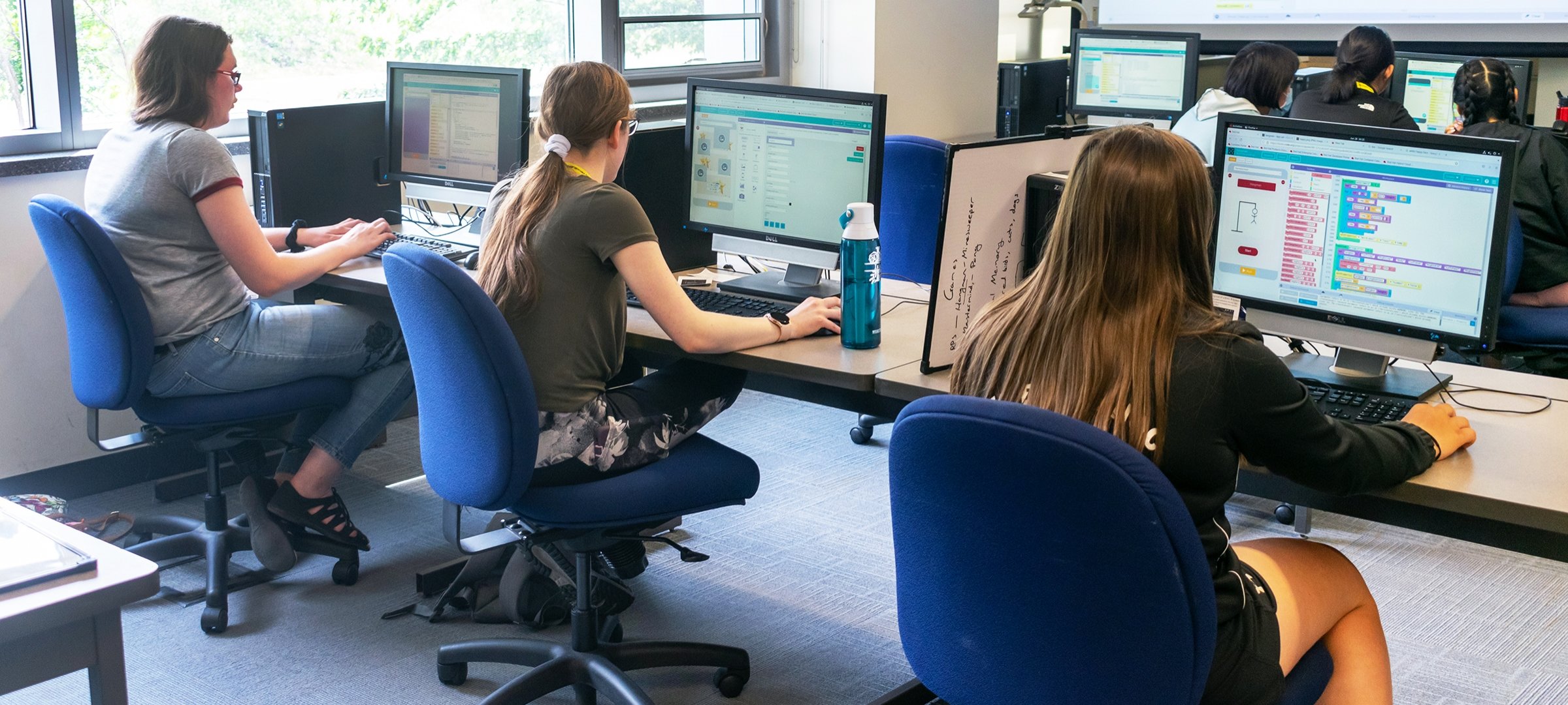 Women in Computer Science Summer Youth Program students
