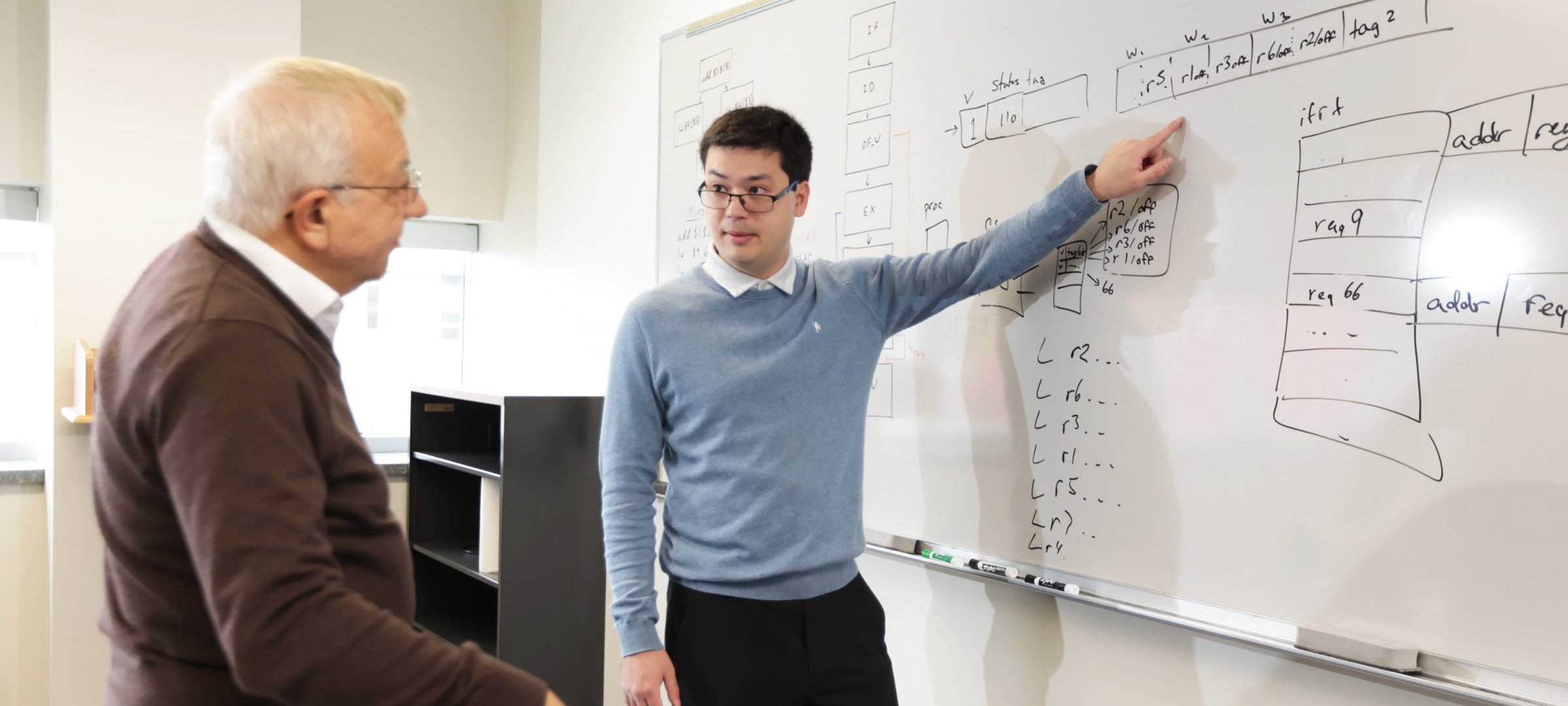 Prof. Soner Onder (left) with PhD student Scott Pomerville