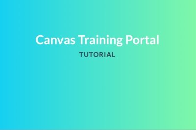 Text of Canvas Training Portal Tutorial