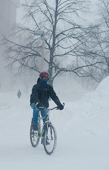 Biking in the Snow