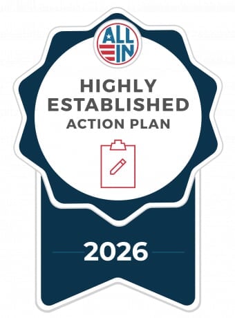 All In Highly Established Action Plan seal for 2026