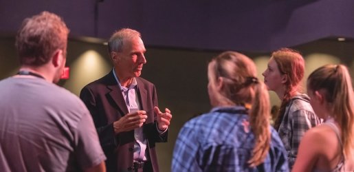 First-year students get insight from the lecturer.