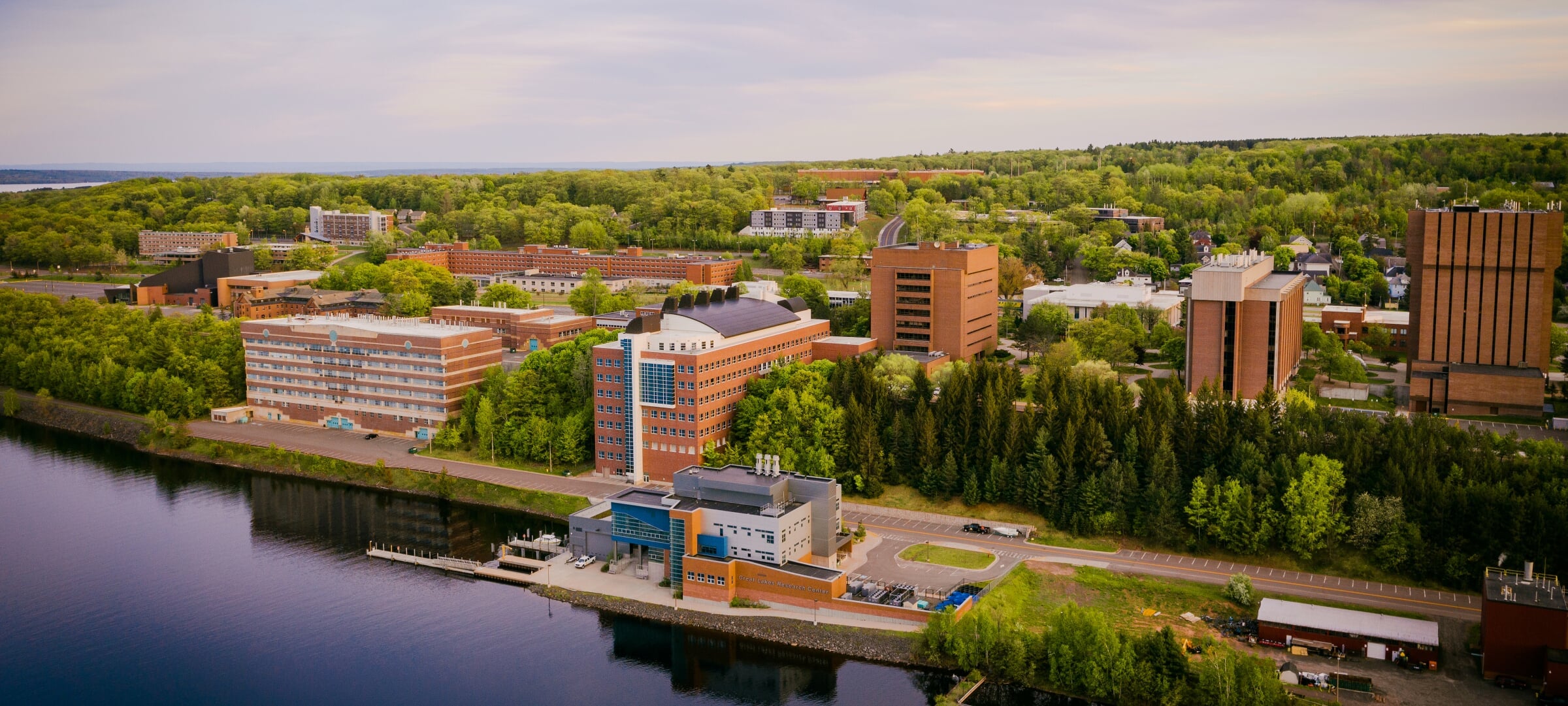 MTU campus taken with a drone