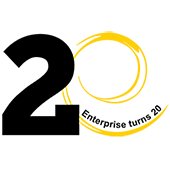 Enterprise turns 20 logo